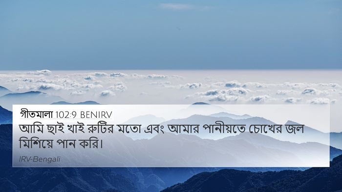 গীতমালা 102:9 BENIRV Bible Verse Image