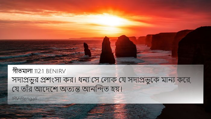 গীতমালা 112:1 BENIRV Bible Verse Image
