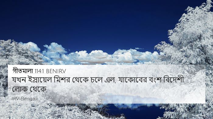গীতমালা 114:1 BENIRV Bible Verse Image