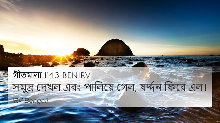 গীতমালা 114:3 BENIRV Bible Verse Image