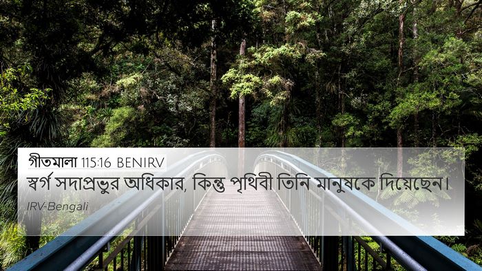গীতমালা 115:16 BENIRV Bible Verse Image