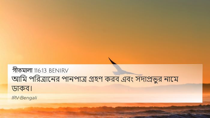 গীতমালা 116:13 BENIRV Bible Verse Image