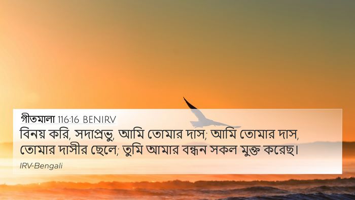 গীতমালা 116:16 BENIRV Bible Verse Image
