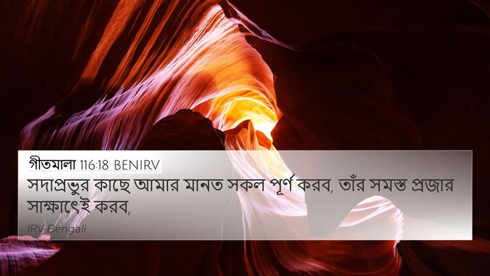 গীতমালা 116:18 BENIRV Bible Verse Image