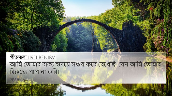 গীতমালা 119:11 BENIRV Bible Verse Image