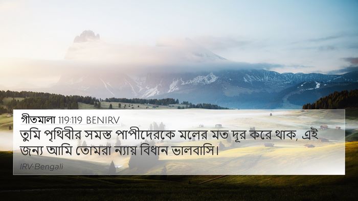 গীতমালা 119:119 BENIRV Bible Verse Image