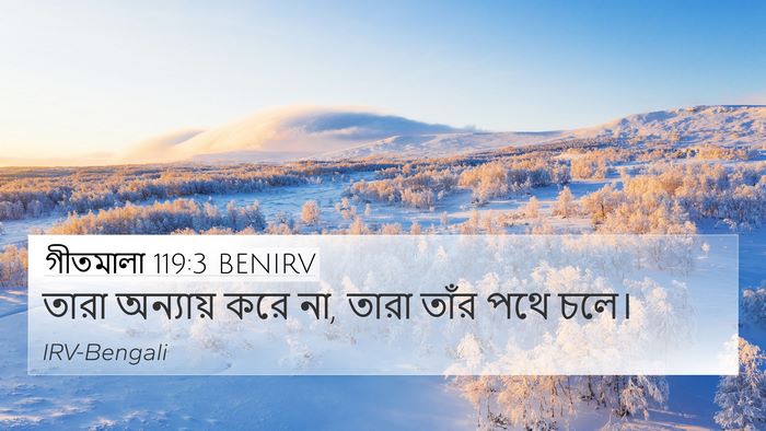 গীতমালা 119:3 BENIRV Bible Verse Image