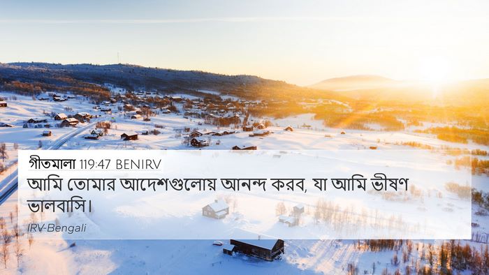 গীতমালা 119:47 BENIRV Bible Verse Image