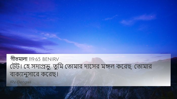 গীতমালা 119:65 BENIRV 4K Wallpaper - টেট। হে সদাপ্রভুু, - 4K Wallpaper Bible Verse
