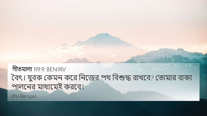 গীতমালা 119:9 BENIRV Bible Verse Image