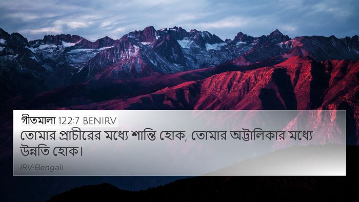 গীতমালা 122:7 BENIRV Bible Verse Image