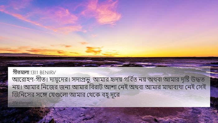 গীতমালা 131:1 BENIRV Bible Verse Image
