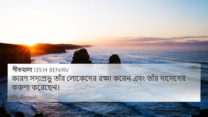 গীতমালা 135:14 BENIRV Bible Verse Image