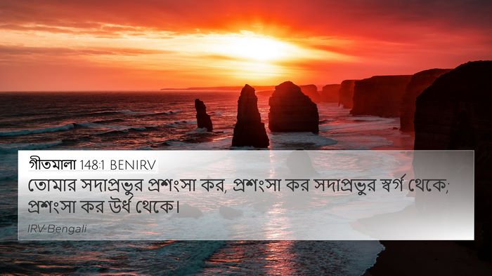 গীতমালা 148:1 BENIRV Bible Verse Image