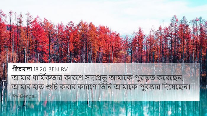 গীতমালা 18:20 BENIRV Bible Verse Image