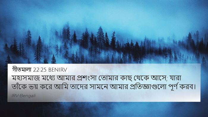 গীতমালা 22:25 BENIRV Bible Verse Image
