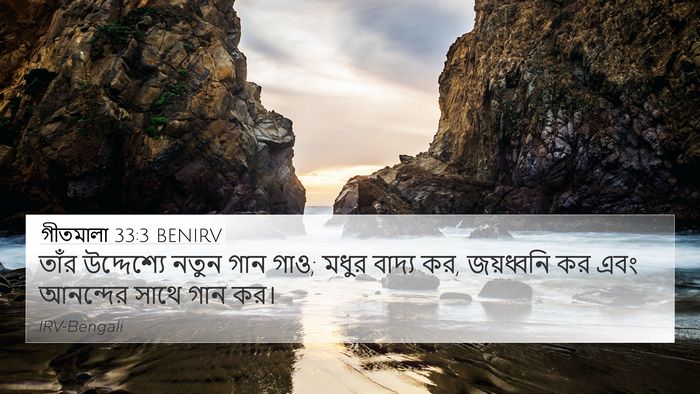 গীতমালা 33:3 BENIRV Bible Verse Image