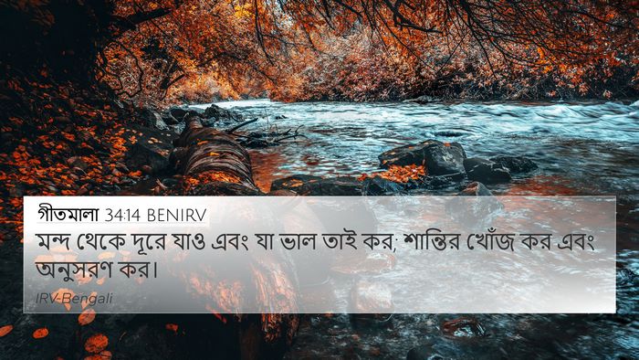 গীতমালা 34:14 BENIRV Bible Verse Image