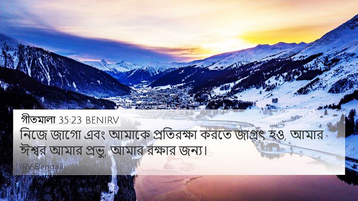 গীতমালা 35:23 BENIRV Bible Verse Image
