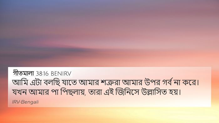 গীতমালা 38:16 BENIRV 4K Wallpaper - আমি এটা বলছি যাতে - 4K Wallpaper Bible Verse
