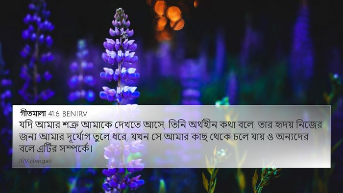 গীতমালা 41:6 BENIRV Bible Verse Image