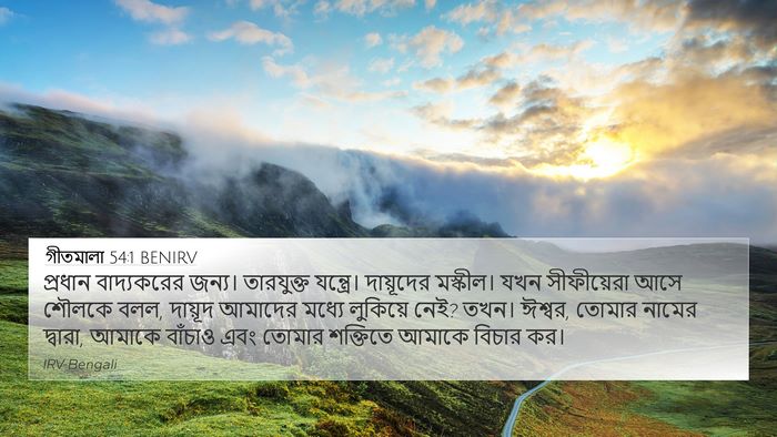 গীতমালা 54:1 BENIRV Bible Verse Image