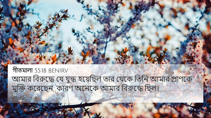 গীতমালা 55:18 BENIRV Bible Verse Image