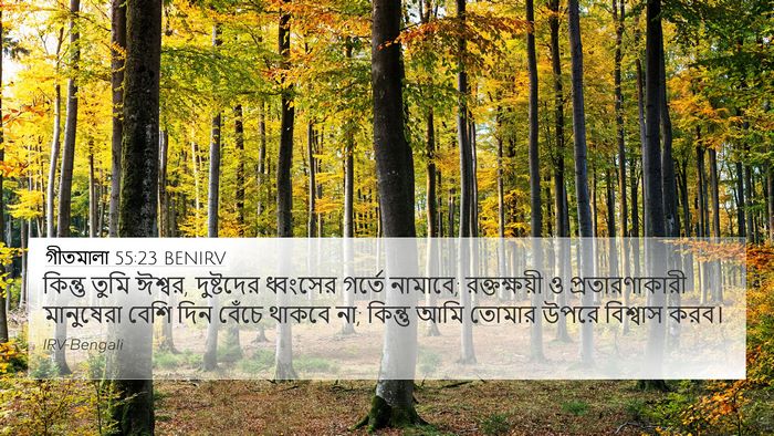 গীতমালা 55:23 BENIRV Bible Verse Image