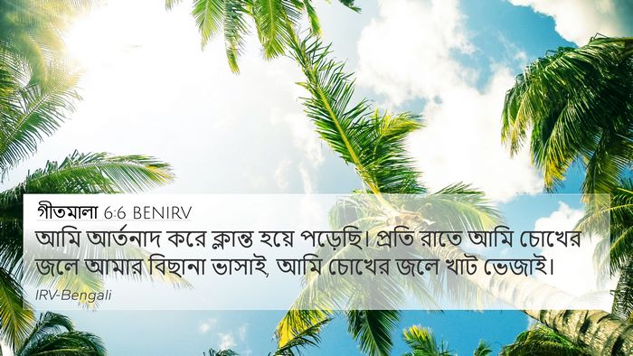গীতমালা 6:6 BENIRV Bible Verse Image