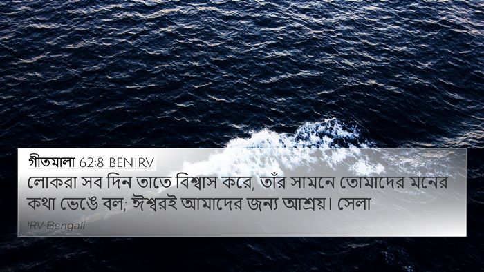 গীতমালা 62:8 BENIRV Bible Verse Image