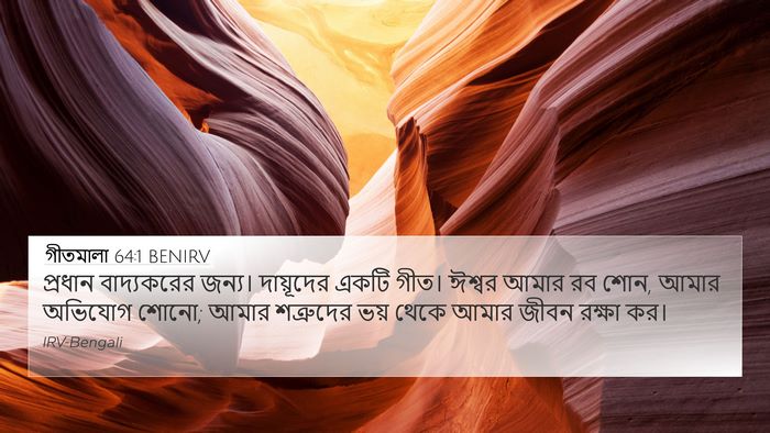 গীতমালা 64:1 BENIRV Bible Verse Image