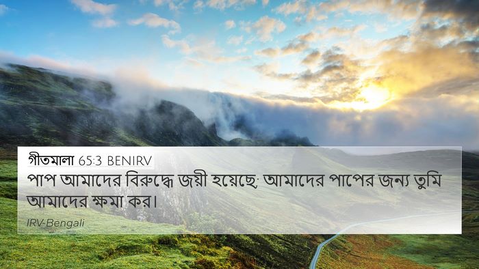 গীতমালা 65:3 BENIRV Bible Verse Image