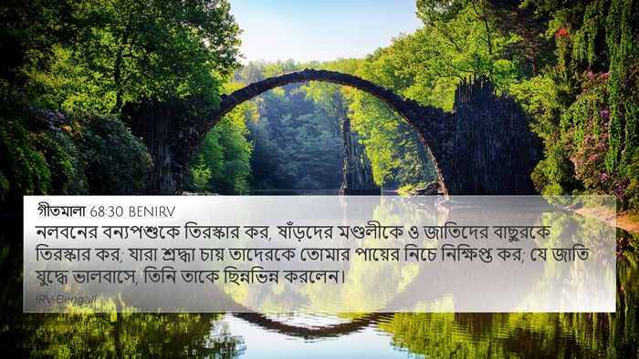 গীতমালা 68:30 BENIRV Bible Verse Image