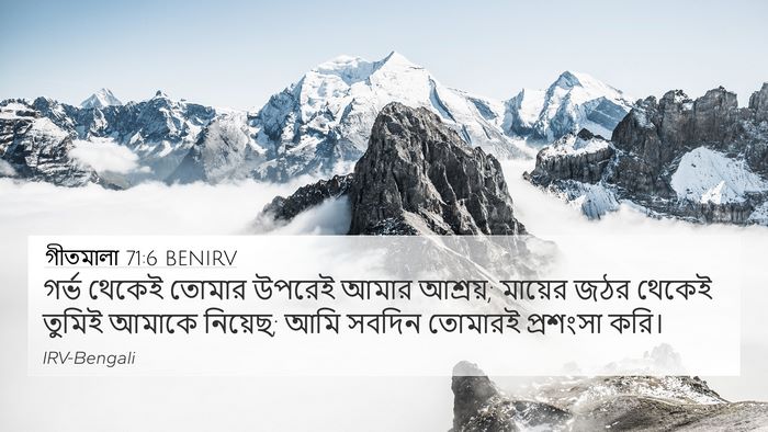 গীতমালা 71:6 BENIRV Bible Verse Image