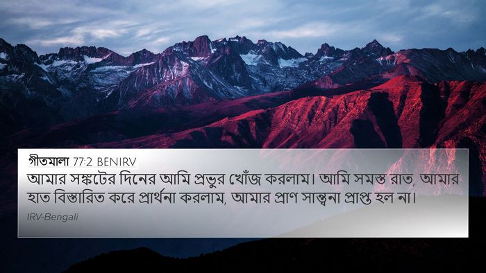 গীতমালা 77:2 BENIRV Bible Verse Image