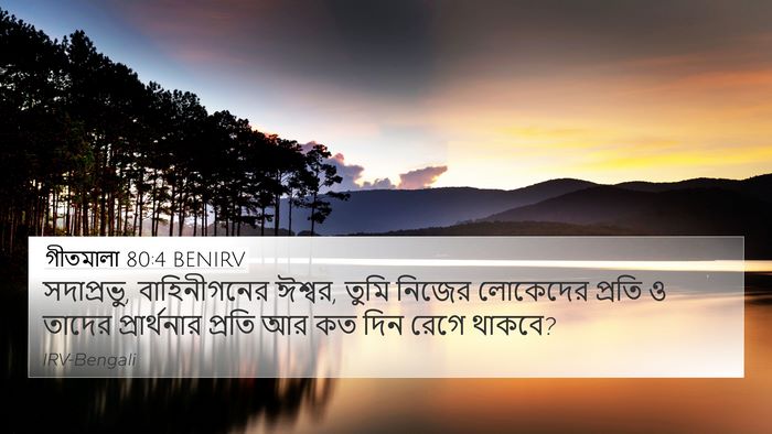 গীতমালা 80:4 BENIRV Bible Verse Image
