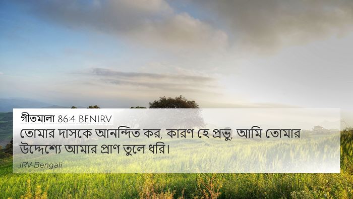 গীতমালা 86:4 BENIRV Bible Verse Image