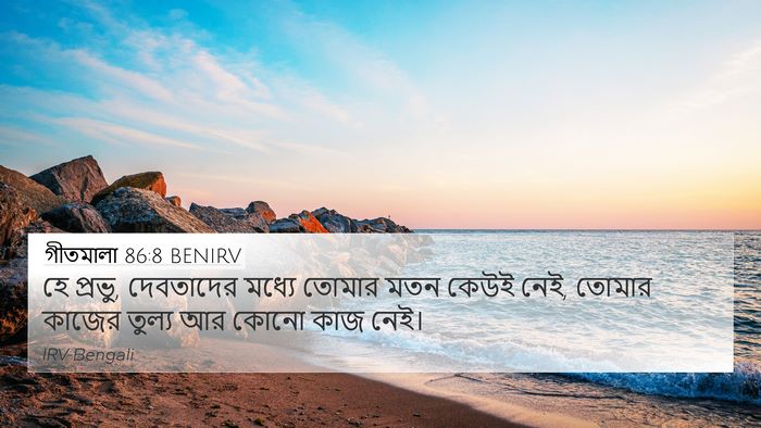 গীতমালা 86:8 BENIRV Bible Verse Image