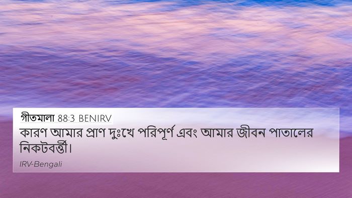 গীতমালা 88:3 BENIRV Bible Verse Image
