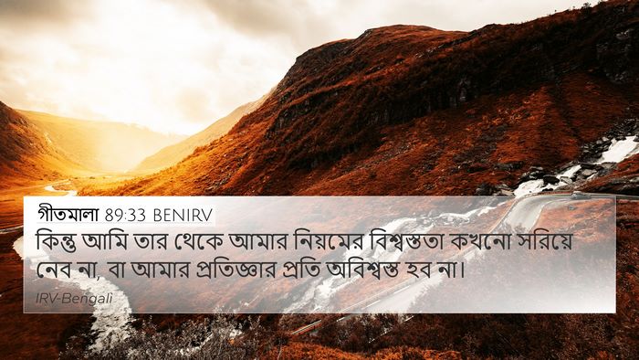 গীতমালা 89:33 BENIRV Bible Verse Image