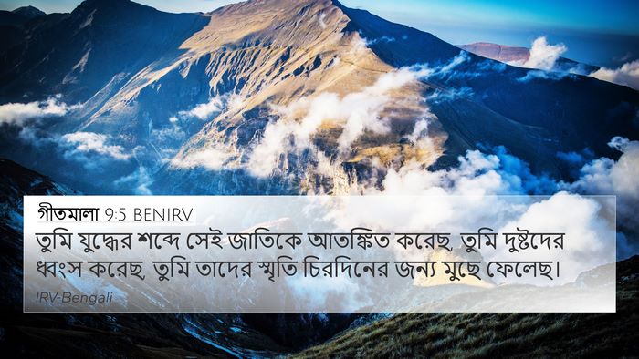 গীতমালা 9:5 BENIRV Bible Verse Image