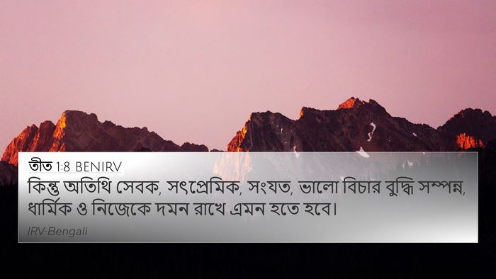 তীত 1:8 BENIRV Bible Verse Image
