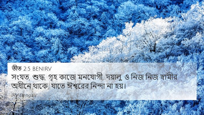তীত 2:5 BENIRV Bible Verse Image