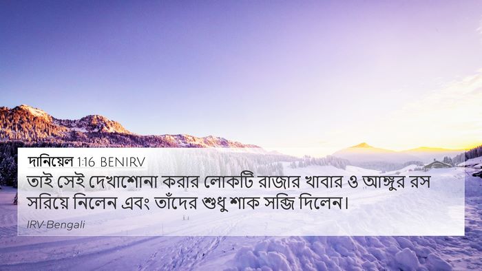দানিয়েল 1:16 BENIRV 4K Wallpaper - তাই সেই দেখাশোনা - 4K Wallpaper Bible Verse