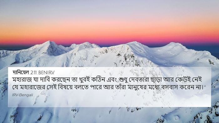 দানিয়েল 2:11 BENIRV Bible Verse Image