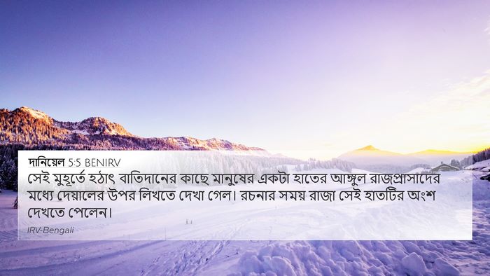 দানিয়েল 5:5 BENIRV Bible Verse Image