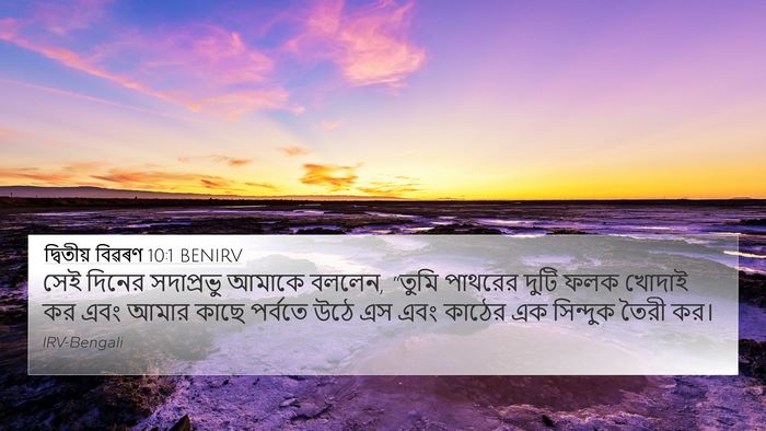 দ্বিতীয় বিৱৰণ 10:1 BENIRV Bible Verse Image