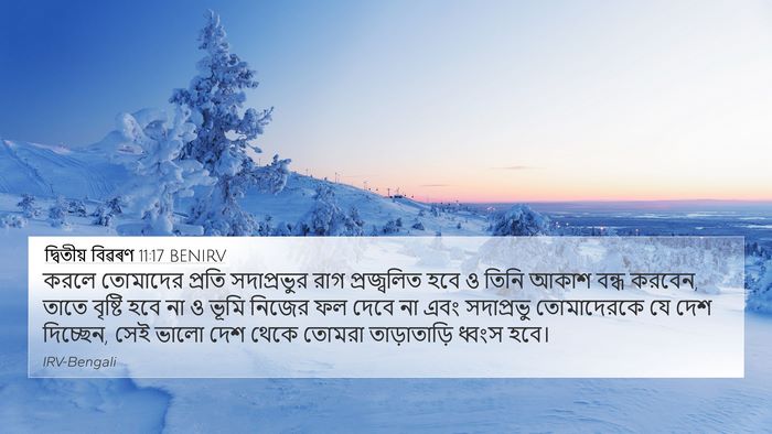 দ্বিতীয় বিৱৰণ 11:17 BENIRV Bible Verse Image