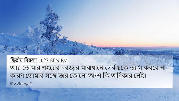 দ্বিতীয় বিৱৰণ 14:27 BENIRV Bible Verse Image