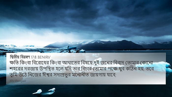 দ্বিতীয় বিৱৰণ 17:8 BENIRV Bible Verse Image